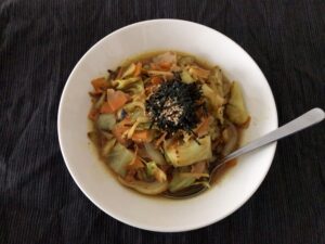 運営者が作った「こんがり野菜の出汁カレー」の写真